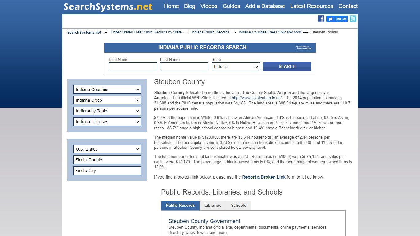 Steuben County Criminal and Public Records